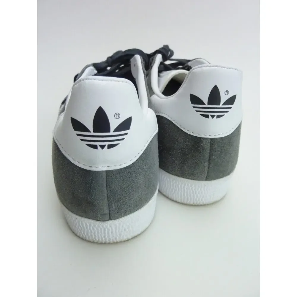 Adidas Originals Gazelle Mens Size 7 Womens 8 5 Suede Sneakers Gray White Retro